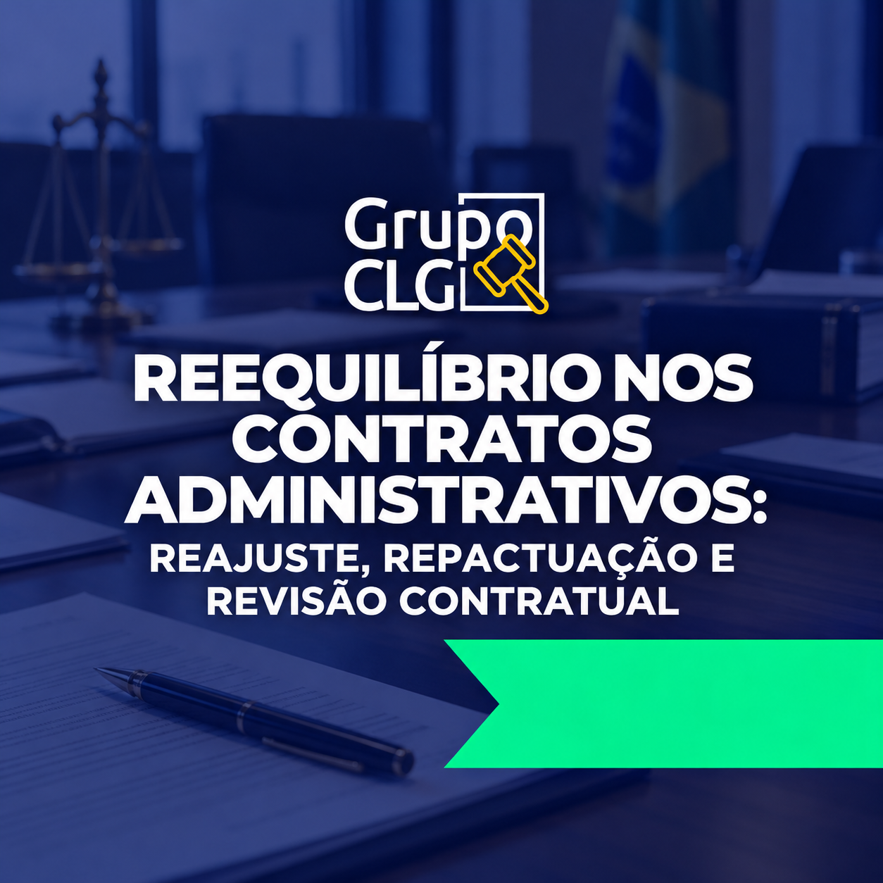 Capa do curso Reequilíbrio nos Contratos Administrativos: reajuste, repactuação e revisão contratual